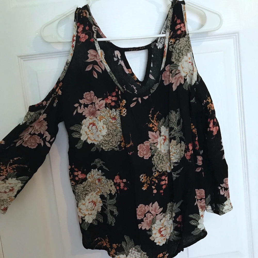 Cold shoulder blouse